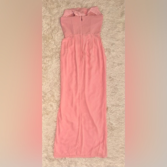 NWOT HOUSE OF CB Adrienne Strapless Maxi Gown Dress in Pink Size XL a-c cup - Picture 5 of 9